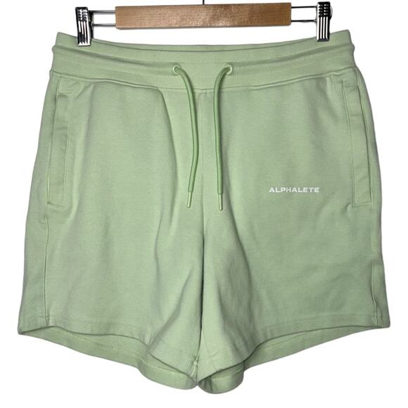 Alphalete Essential Core Short Women's Size Large Frozen Spring Green Sweatshort - Picture 1 of 16
